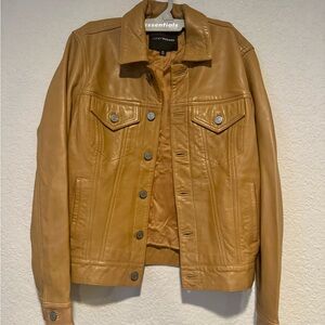 Lucky Brand Camel Leather Jacket